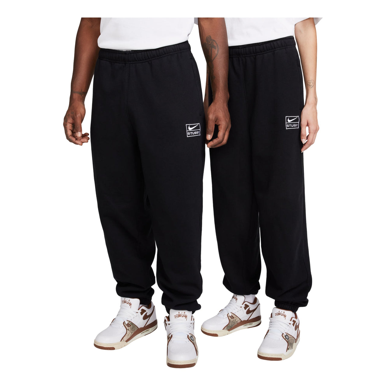 Nike x Stussy Stone Washed Fleece Sweatpants Asia Sizing 'Black' FN5236-010