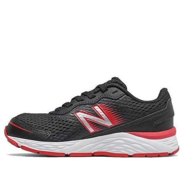 New Balance Bungee Lace 680v6 'Black Red' YP680LB6