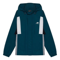 New Balance Athletics Higher Learning Windbreaker Asia Sizing 'Teal White' NAA33013-GRN