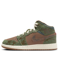 (GS) Air Jordan 1 Mid 'Treeline' FQ8101-200