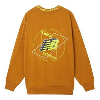 New Balance Graphic Print Sweatshirt Asia Sizing 'Orange Yellow' AMT04365-PKN