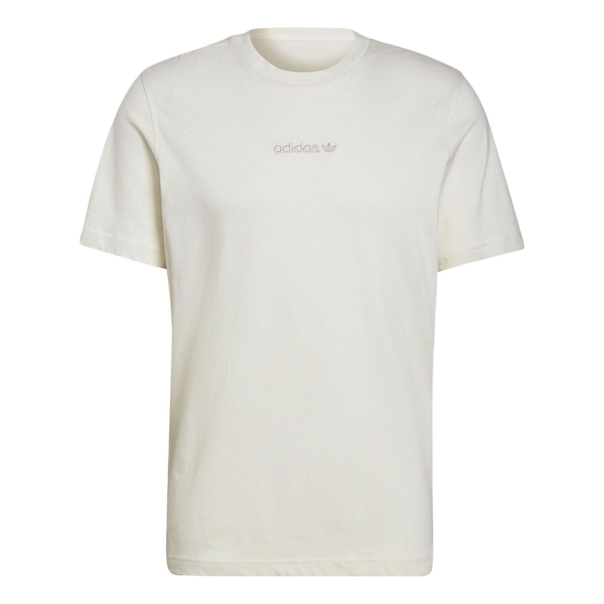 adidas originals Logo Round Neck Pullover Short Sleeve White HP0443