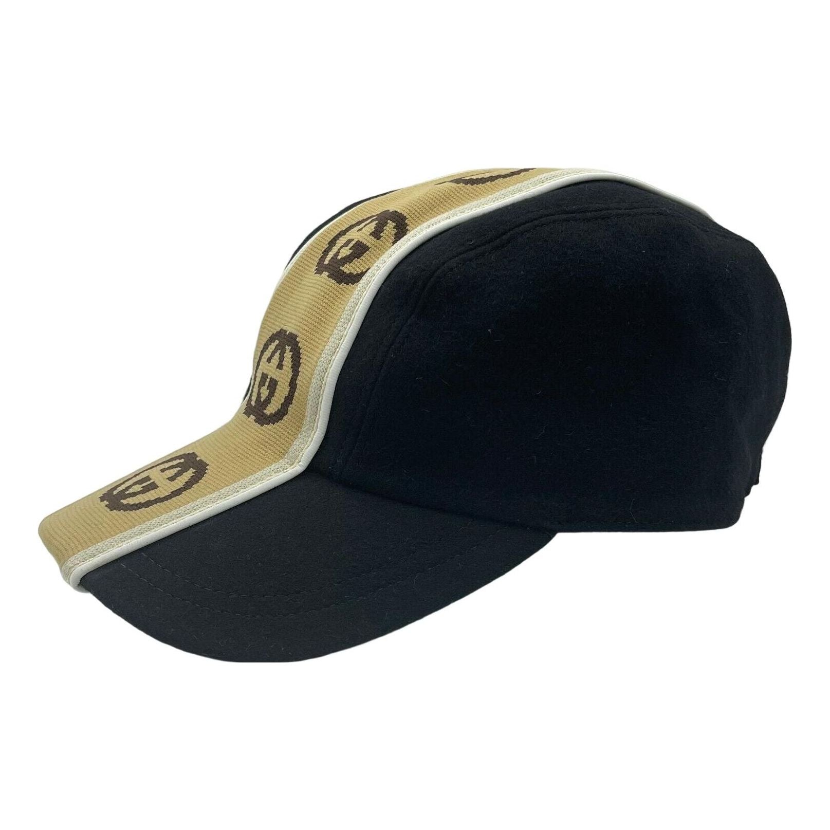 (WMNS) Gucci Wool Interlocking GG Baseball Hat 'Black' 599067-4HL96-1079
