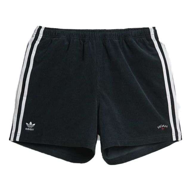 adidas originals x NOAH Crossover Corduroy Side Stripe Casual Shorts Green HC4307