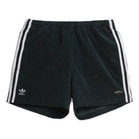 adidas originals x NOAH Crossover Corduroy Side Stripe Casual Shorts Green HC4307
