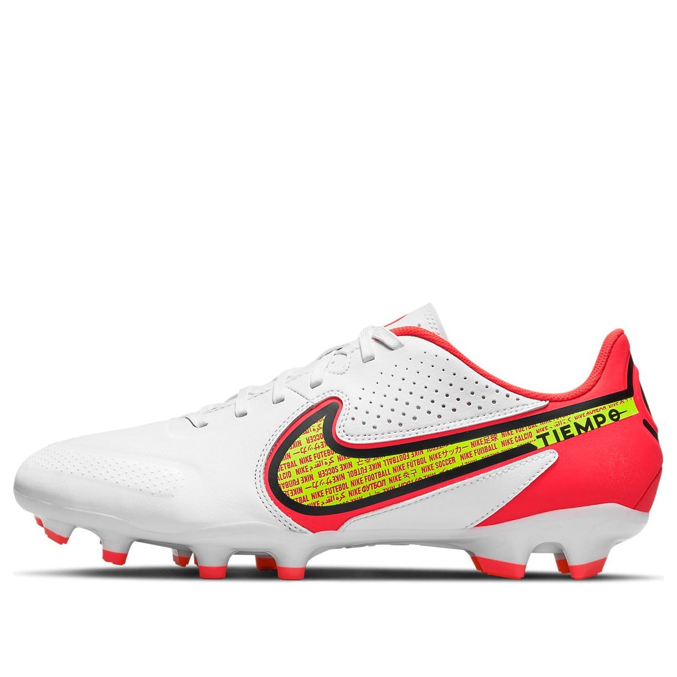 Nike Legend 9 Academy FG/ Soccer Shoes White/Red DA1174-176