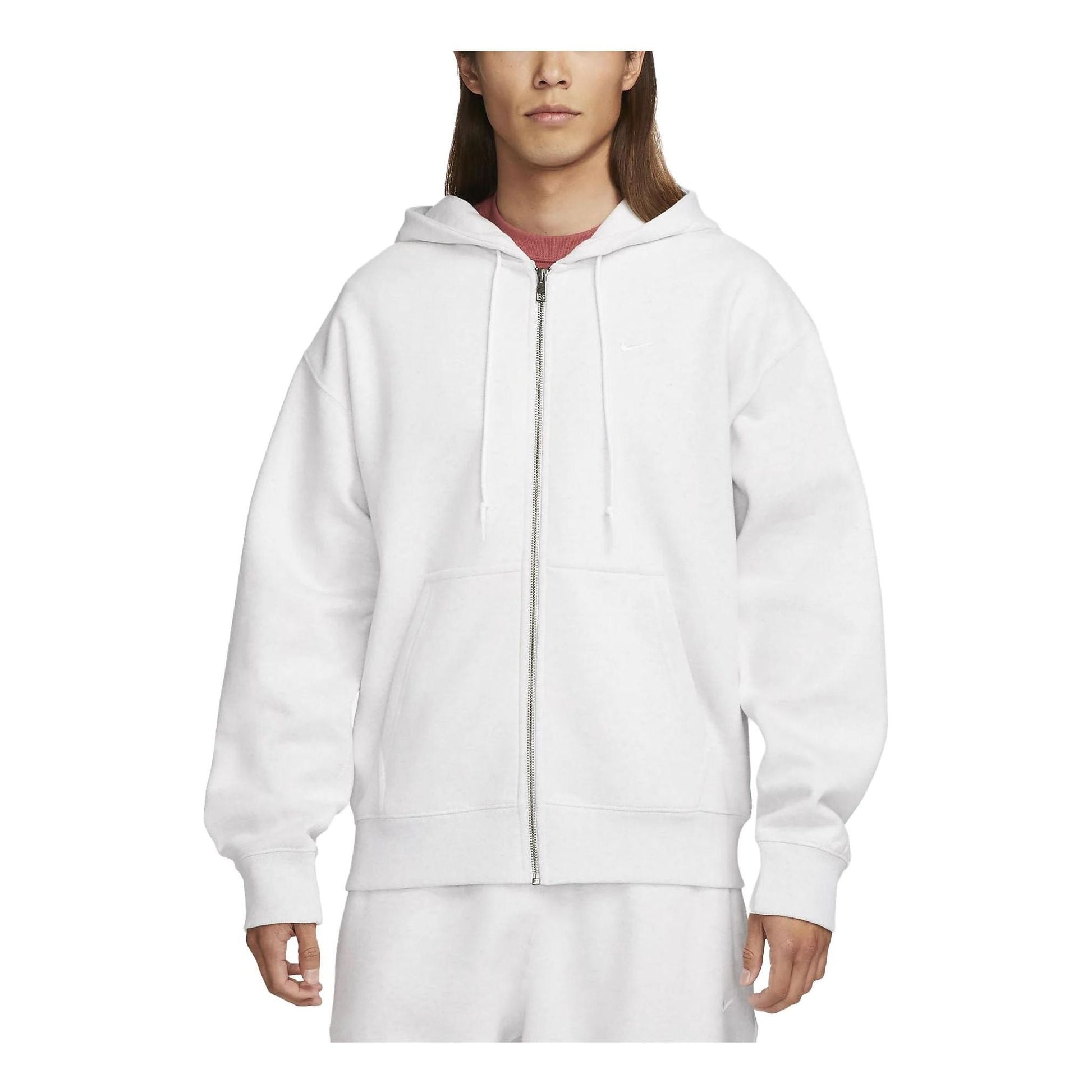 Nike Solo Swoosh Full-Zip Hoodie 'White' DR0404-051