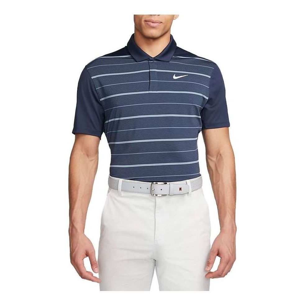 Nike Dri-FIT Tiger Woods Striped Polo Shirt 'Midnight Navy' DR5318-410