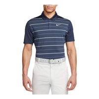 Nike Dri-FIT Tiger Woods Striped Polo Shirt 'Midnight Navy' DR5318-410