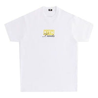 KITH Treats London Caf Tee 'White Yellow' KHT030087-101