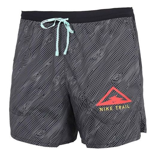 Nike Flex Stride 5 Trail Dri-FIT Pattern Running Shorts Black Red Blackred CQ7950-010