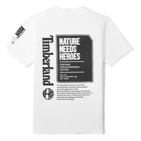 Men's Timberland SS20 Earth Series Printing Short Sleeve White A2B51100