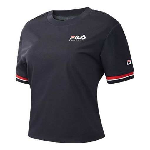 (WMNS) FILA ATHLETICS Professional Tennis Sports Short Sleeve Blue A11W023101F-NV