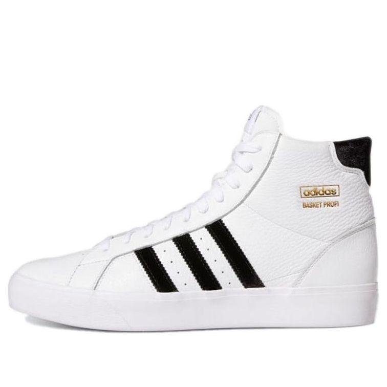 adidas originals Basket Profi Cozy Wear-Resistant Skate Shoes White Black Unisex 'White Black' GZ8552