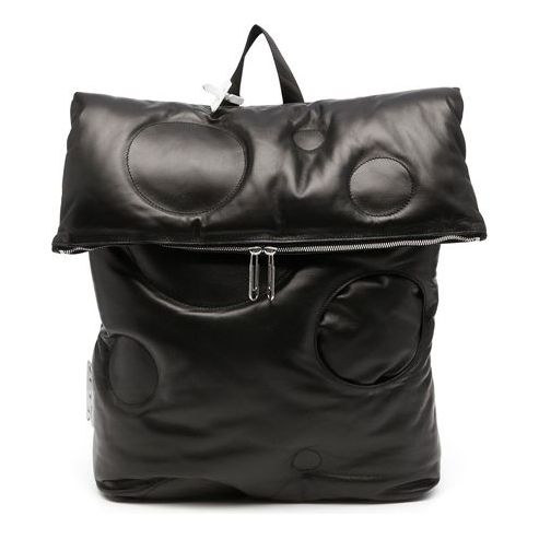 Men's Off-White Meteor Zipper Black Backpack OMNB058F21LEA0021010