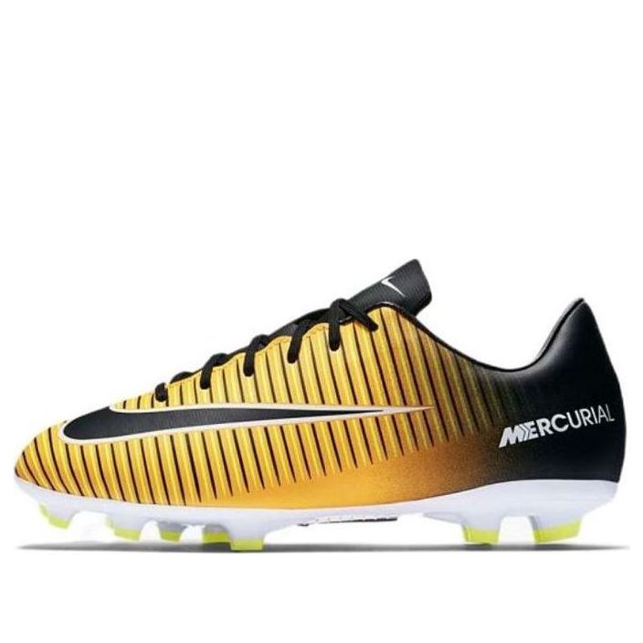 (GS) Nike Mercurial Victory VI FG 'Black Yellow White' 831945-801