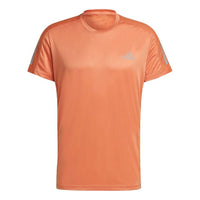 adidas Own the Run Tee Training Sports Quick Dry Short Sleeve Orange GJ9970