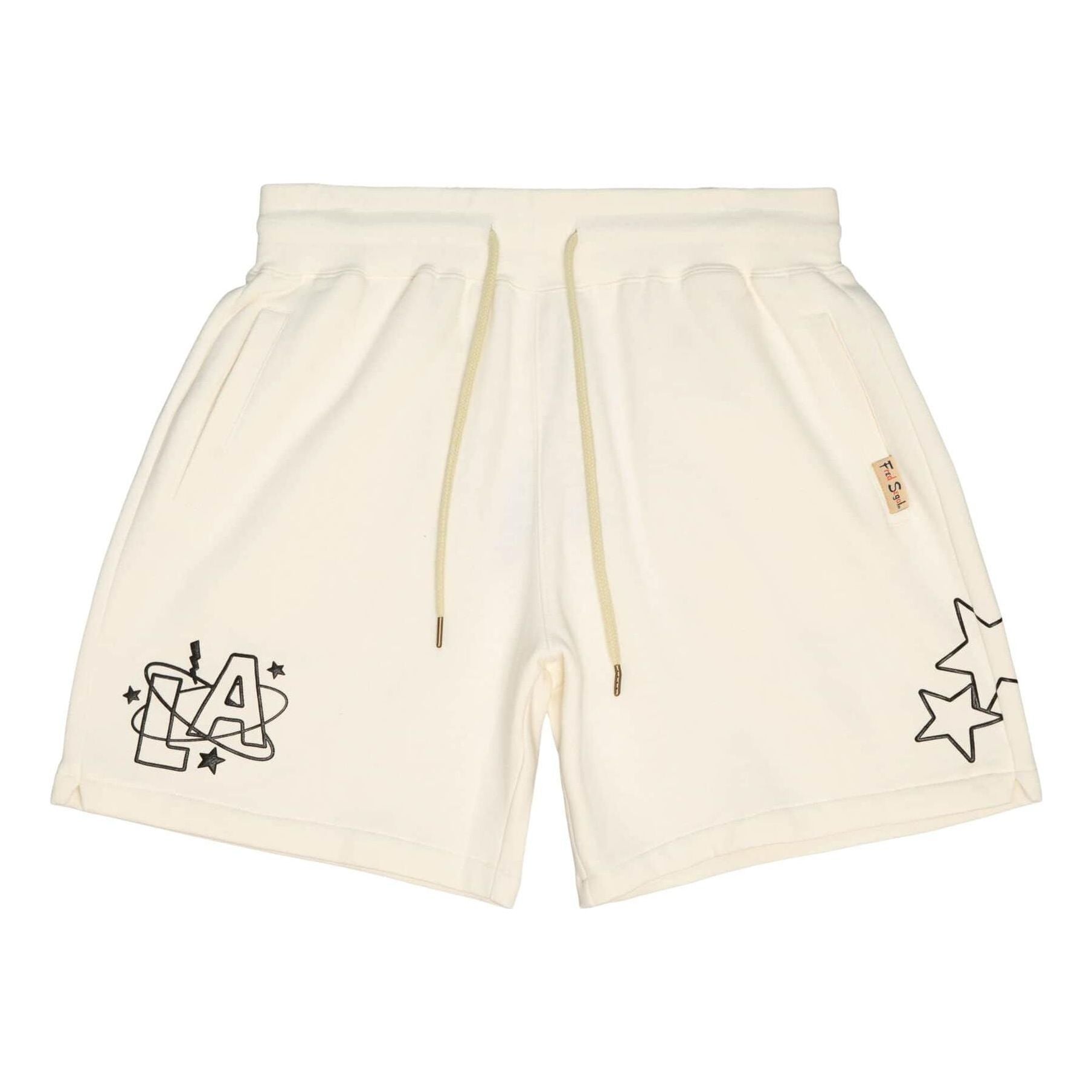 Mitchell & Ness x Fred Segal LA Stars Fleece Shorts 'Beige' SHORLD21107-MNCREA