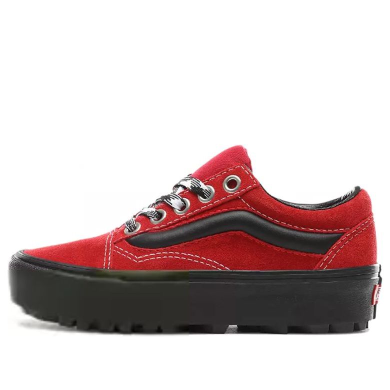 Vans 90s Retro Old Skool Lug Platform Black/Red VN0A3WLXVRX