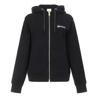 (WMNS) Burberry Retro Classic Plaid Cardigan Hoodie Black 80245431