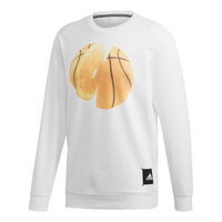 adidas Crew M Casual Sports Round Neck Pullover White FJ7568