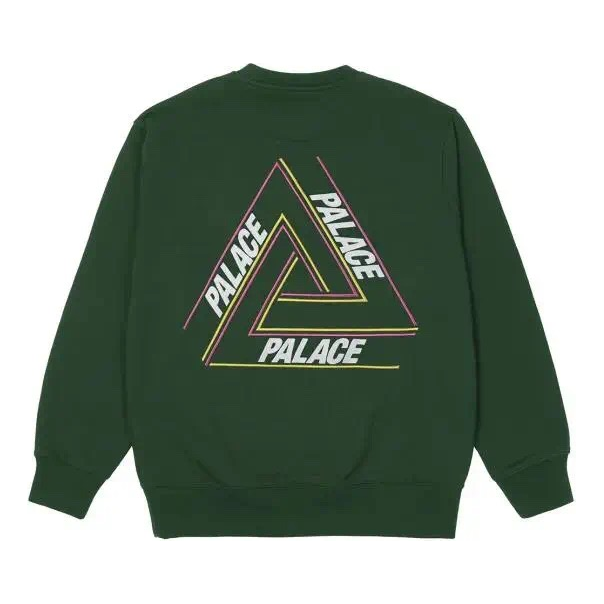Palace FW21 Basically A Tri-ferg Crew Sweatshirt 'Green' P21CW011