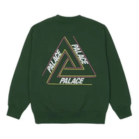 Palace FW21 Basically A Tri-ferg Crew Sweatshirt 'Green' P21CW011