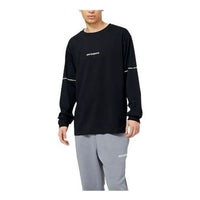 New Balance Essentials Graphic Long Sleeve T-shirt Asia Sizing 'Black' MT23518-BK