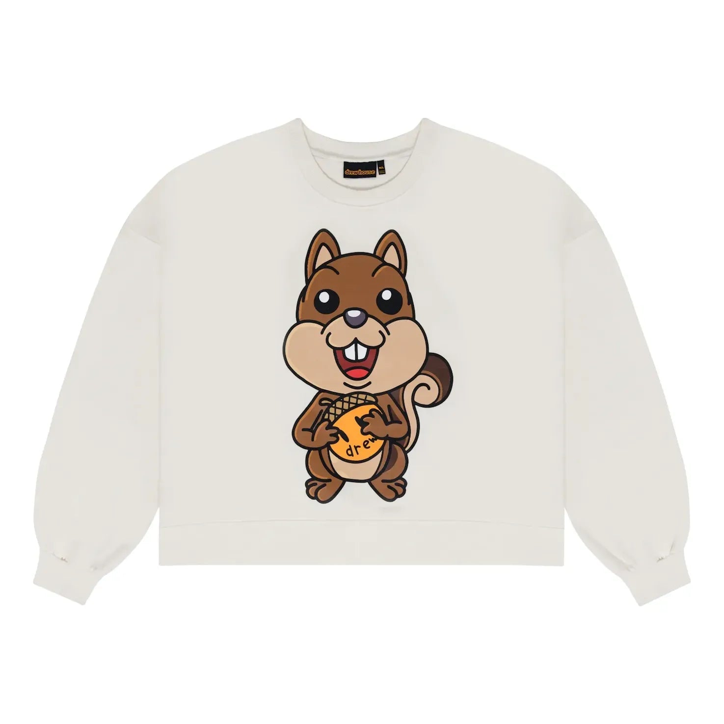 Drew House Sherman Boxy Crewneck Sweatshirt 'Off-White' DR-FW22-518