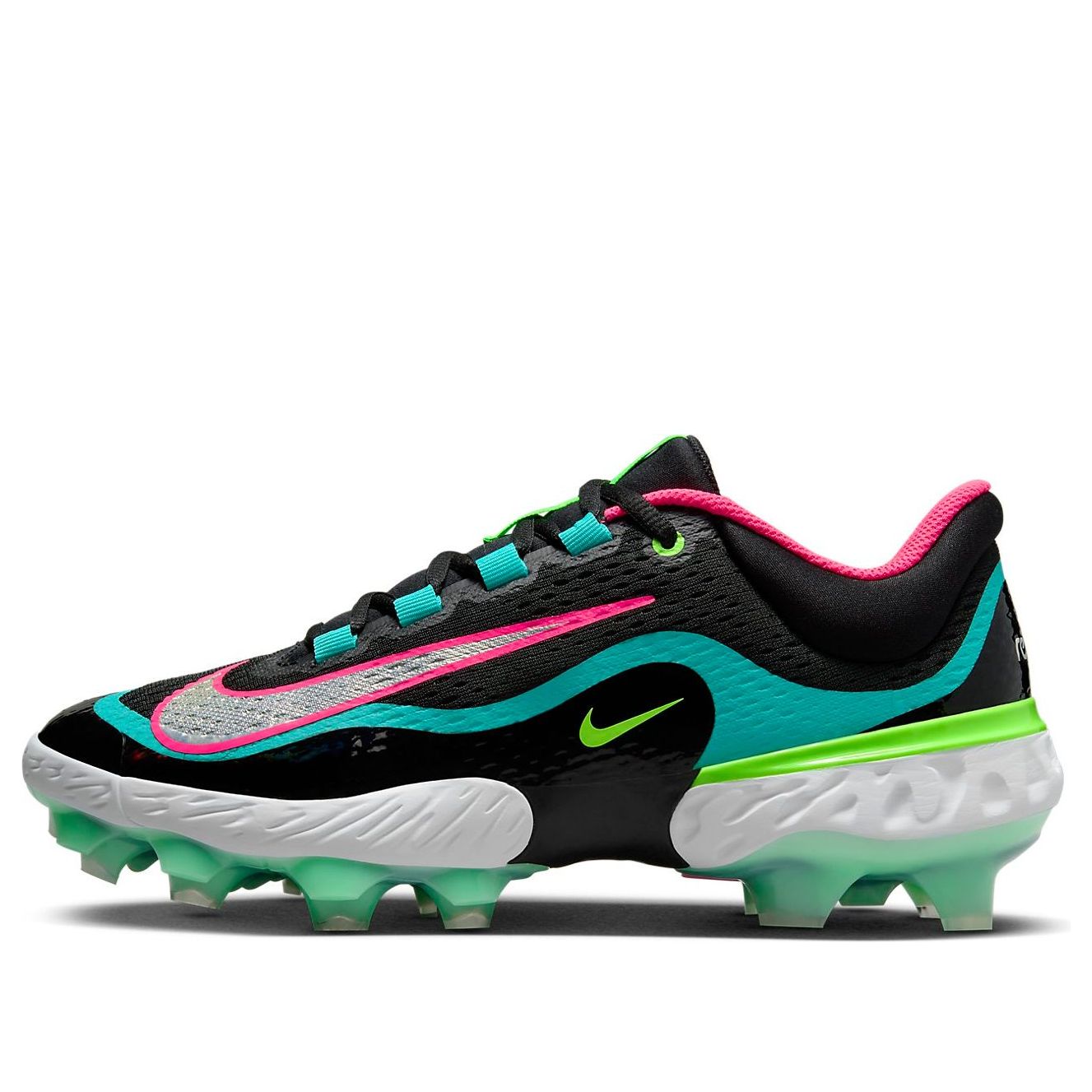 Nike Alpha Huarache Elite 4 Low MCS 'Black Teal Pink' FQ7724-001