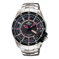 Casio Edifice Analog Watch 'Silver Black Pink' EF-130D-1A4
