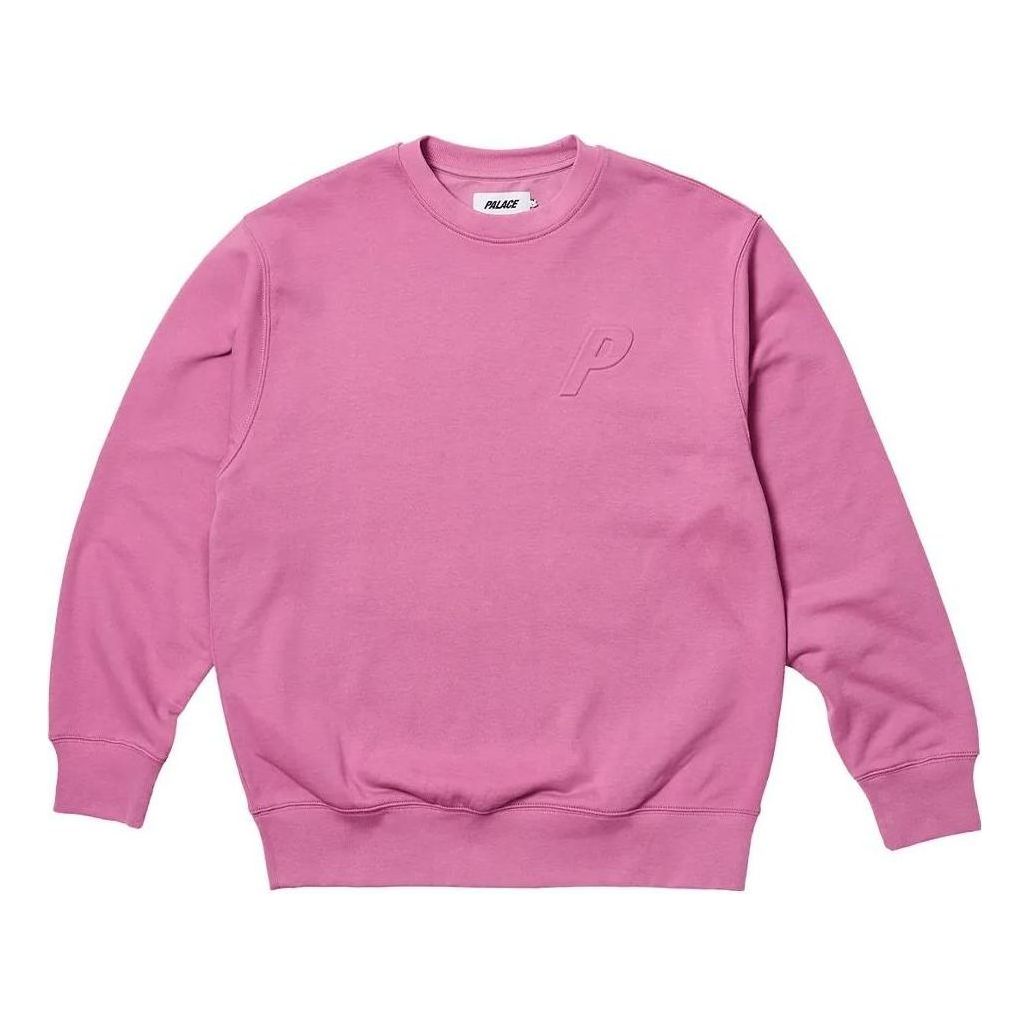 Palace 2023 Bossy P3 Crew Creen Ultra Mauve Logo Sweater 'Pink' P24CS123