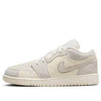 (GS) Air Jordan 1 Low SE Craft 'Pale Ivory Sail' FN7431-100