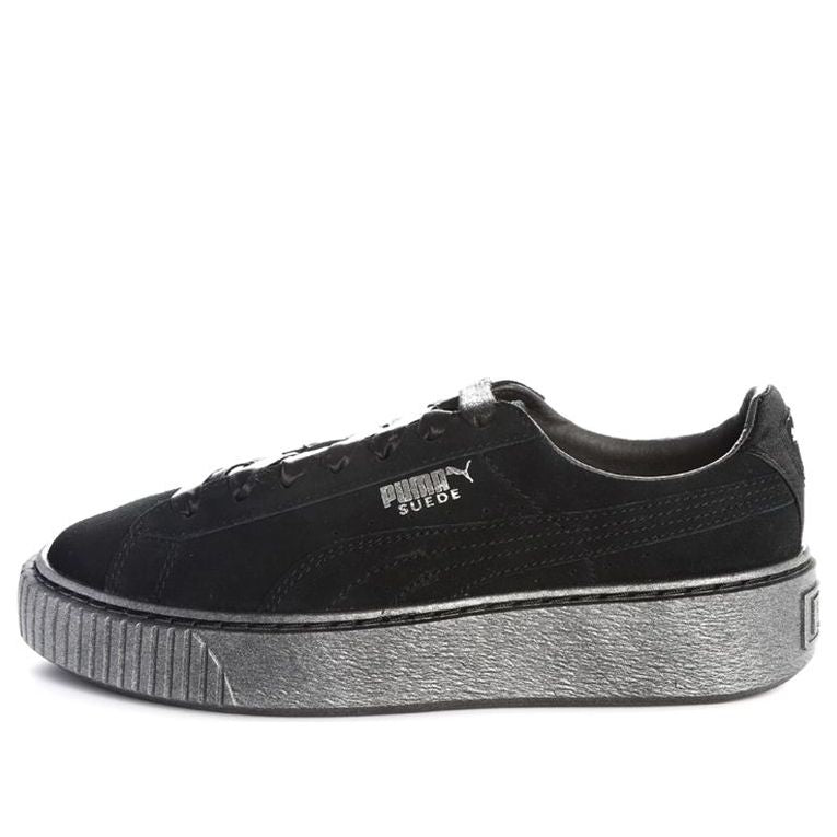 (WMNS) PUMA Suede Platform 'Black' 366106-01