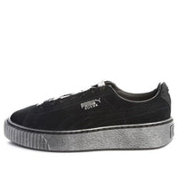 (WMNS) PUMA Suede Platform 'Black' 366106-01