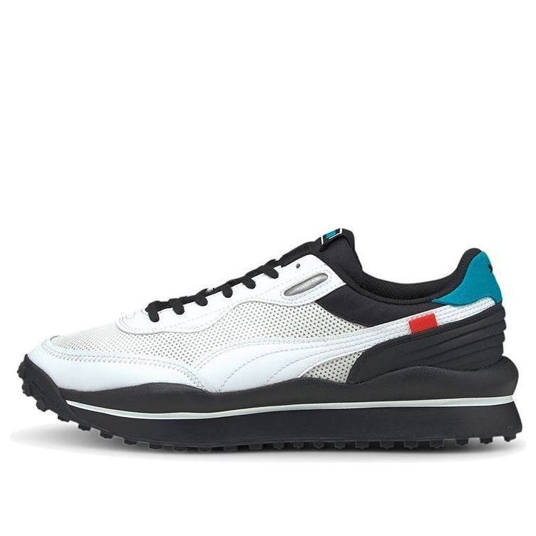 (WMNS) PUMA Style Rider Cyborg Low Top Running Shoes White/Black/Blue 368848-01