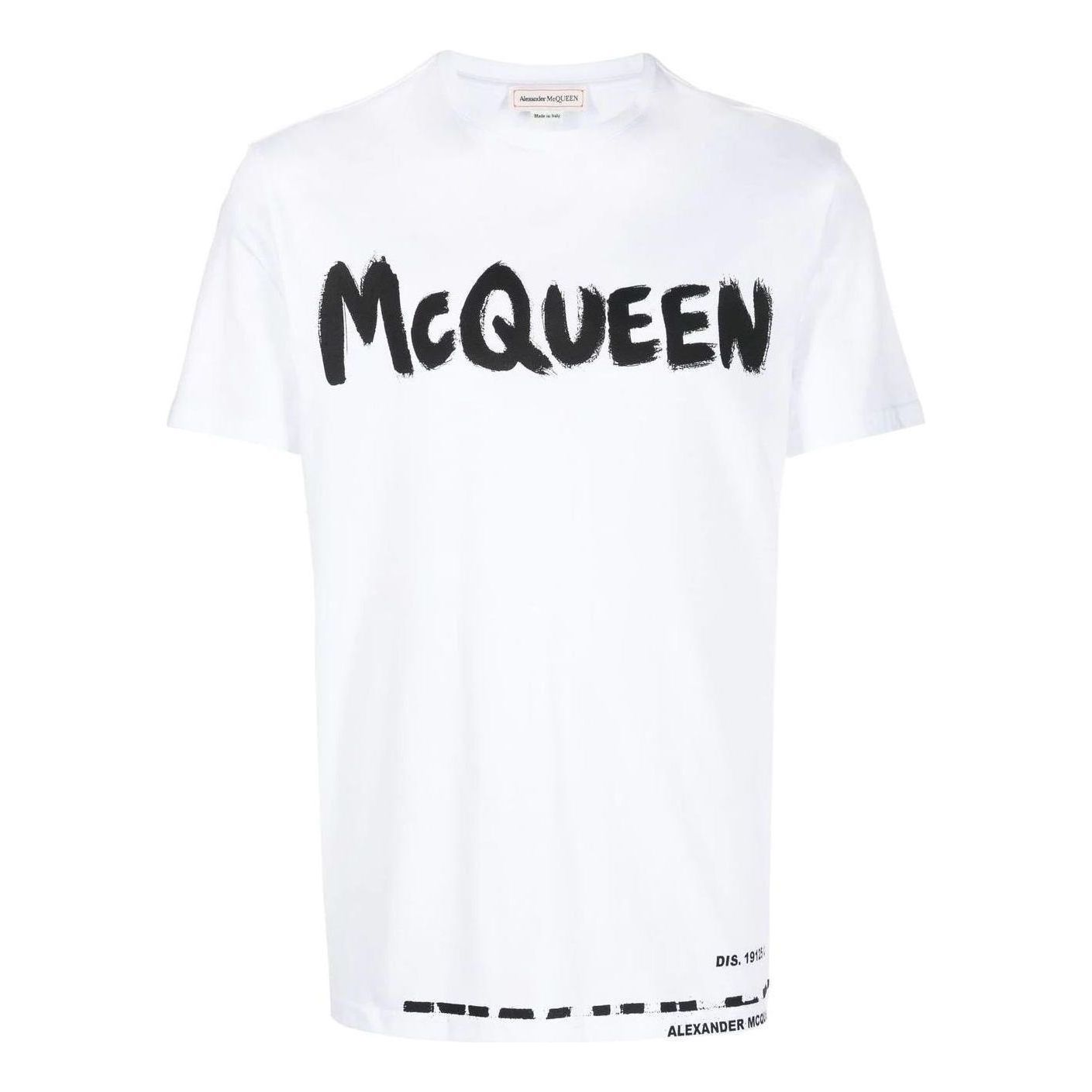 Alexander McQueen Graffiti T-Shirt 'White' 622104-QTZ57-0900