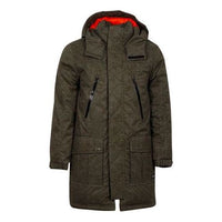 Converse Mid-length Printed Sideline Down Jacket Asia Sizing 'Olive Green' 10007260-A01