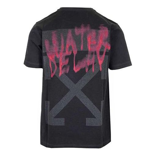 Off-White Water Delay T-Shirt 'Black' OMAA027E191850310988