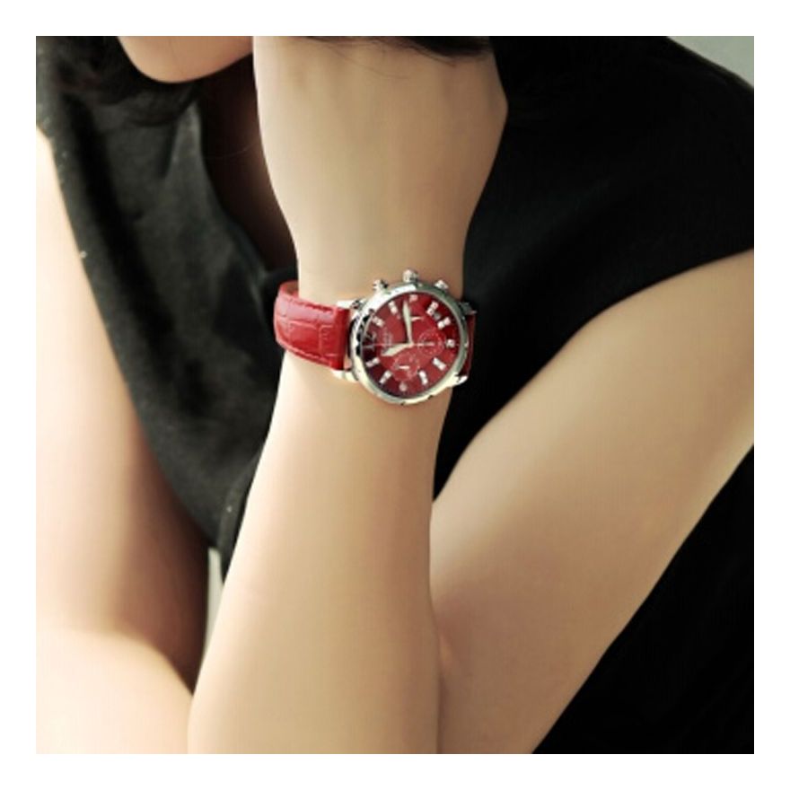 CASIO Female SHEEN Japan / South Korea Fashion Waterproof Red Analog SHN-5010L-4A