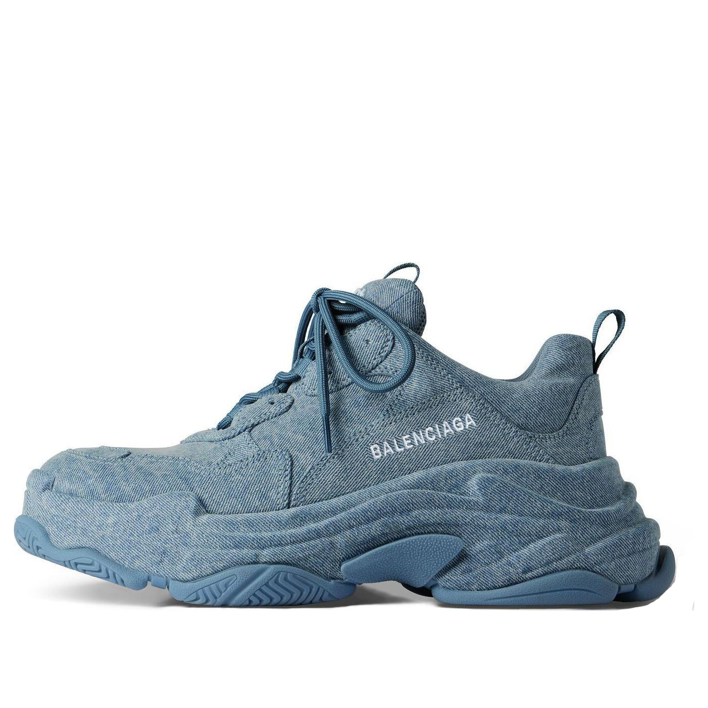 (WMNS) Balenciaga Triple S Sneakers 'Blue Denim' 524039W2DEN4000