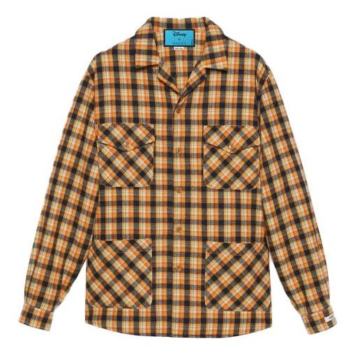 Gucci x Disney Crossover SS21 Plaid Long Sleeves Shirt Yellow 638805-ZAGG6-7029