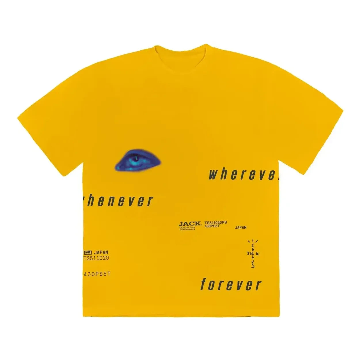 Travis Scott Digital Eye I T-shirt 'Yellow' CJPSSS36GOLD