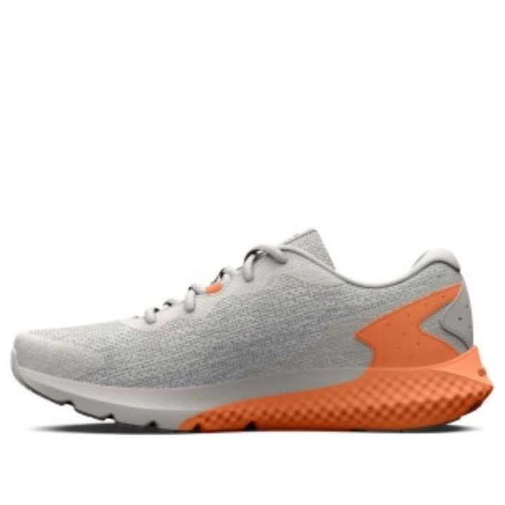 (WMNS) Under Armour Charged Rogue 3 Knit-GRY Sneakers 'Grey Orange' 3026147-100