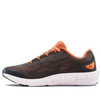 (GS) Under Armour Charged Pursuit 2 Sports Shoes Gray/Orange 3022860-100