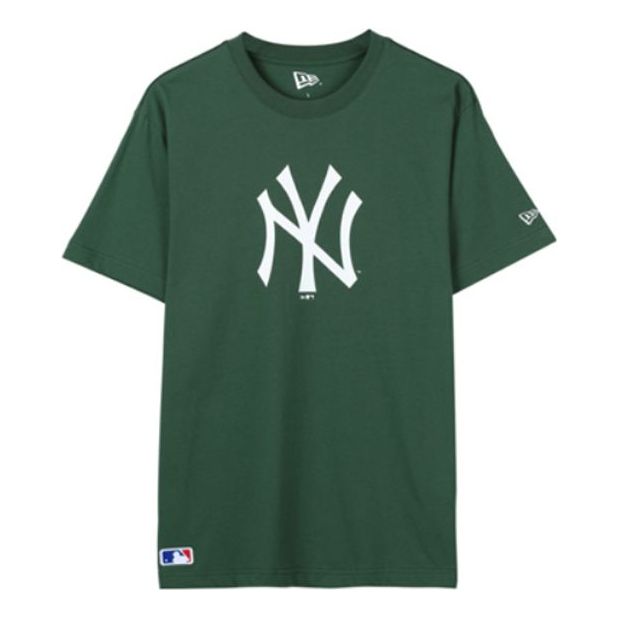 New Era MLB Large LOGO Round Neck Short Sleeve Unisex Green 12147606