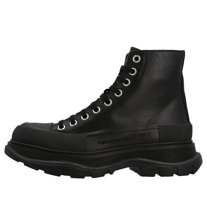 Alexander McQueen Chunky High-top Sneakers 'Black' 702041WHZ621081
