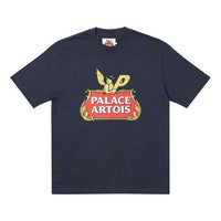 PALACE x Stella Artois Crossover Logo Pattern Short Sleeve Unisex Navy Blue PAL-SS21-19