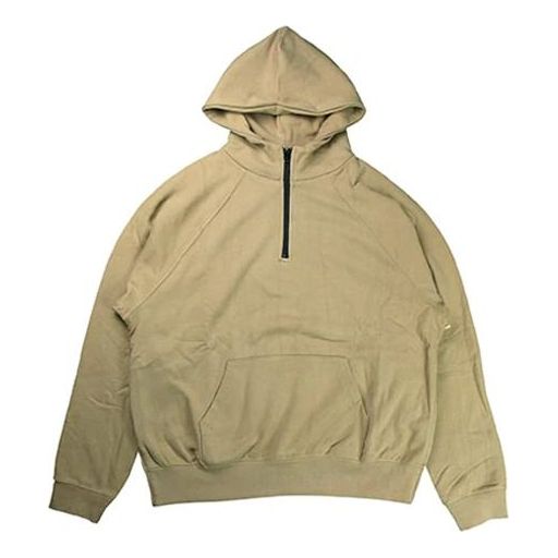 Fear of God Essentialss FW19 Half Zip Pullover 'Khaki' FOG-FW19-113