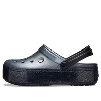 Crocs Crocband Platform Metallic Clogs 'Black' 205912-002